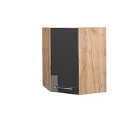 Vicco Elément Haut de Cuisine Fame-Line, Anthracite Haute Brillance, 57cm