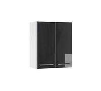 Vicco Elément Haut de Cuisine Fame-Line, Anthracite Haute Brillance, 60cm, à Combiner avec d'autres modules de la série Fame-Line
