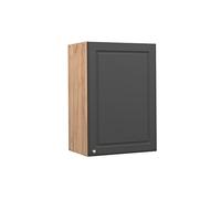 Vicco Elément Haut de Cuisine Fame-Line, Anthracite-Or, 50cm | Façade en MDF · Fermeture douce · 2 Tablettes · Poignées en métal · ✓ Rangement pratique