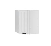 Vicco Elément Haut de Cuisine Fame-Line, Blanc Campagne, 57cm | Façade en MDF · 2 Tablettes · Fermeture douce · Poignées en métal · Solution d’angle gain de place ✓