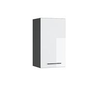 Vicco Elément Haut de Cuisine Fame-Line, Blanc Haute Brillance, 40cm, à Combiner avec d'autres modules de la série Fame-Line