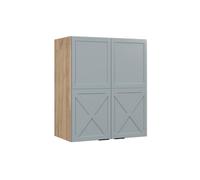 Vicco Elément Haut de Cuisine Fame-Line, Bleu Clair-Gris, 60cm, à Combiner avec d'autres modules de la série Fame-Line