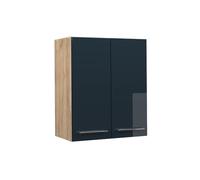 Vicco Elément Haut de Cuisine Fame-Line, Bleu foncé Brillant, 60cm, à Combiner avec d'autres modules de la série Fame-Line