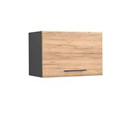 Elément haut de cuisine Fame-Line, 60cm Plat, Chêne de force doré/Anthracite, Vicco 38308