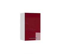 Vicco Elément Haut de Cuisine Fame-Line, Rouge Bordeaux Haute Brillance, 45cm, à Combiner avec d'autres modules de la série Fame-Line