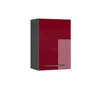 Vicco Elément Haut de Cuisine Fame-Line, Rouge Bordeaux Haute Brillance, 50cm
