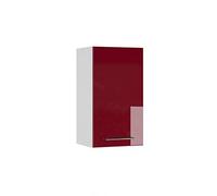 Vicco elément Haut de Cuisine Fame-Line, Rouge Bordeaux Haute Brillance/Blanc, 40 cm