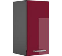 Vicco elément haut de cuisine R-Line, 30 cm, Rouge bordeaux Haute brillance/Anthracite
