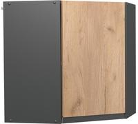 Elément haut de cuisine R-Line, 57cm J-Shape, Chêne de force doré, Anthracite, Vicco
