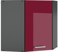 Vicco elément haut de cuisine R-Line, 57 cm, Rouge bordeaux Haute brillance/Anthracite