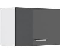 Vicco elément haut de cuisine R-Line, 60 cm Plat, Anthracite Haute brillance/Blanc