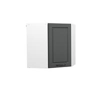 Vicco Elément Haut de Cuisine R-Line, Anthracite Campagne, 57cm | Façade en MDF · 1 Tablette · 1 Porte · Profondeur - 31 cm · Solution d’angle gain de place ✓
