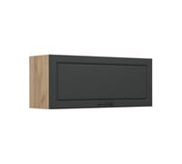 Vicco Elément Haut de Cuisine R-Line, Anthracite Campagne/Chêne doré 100 cm | Façade en MDF · 1 Tablette · Profondeur - 31 cm · Librement combinable · ✓ Rangement pratique