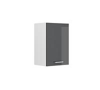 Vicco Elément Haut de Cuisine R-Line, Anthracite Haute Brillance, 40cm | 1 Porte · 1 Tablette · Profondeur - 31 cm · Librement combinable · ✓ Rangement pratique