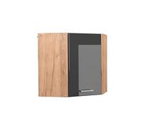 Vicco Elément Haut de Cuisine R-Line, Anthracite Haute Brillance, 57cm
