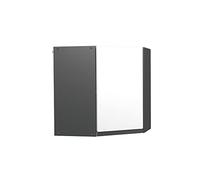 Vicco Elément Haut de Cuisine R-Line, Blanc, 57cm J-Shape, pour Une Combinaison Libre au Sein de systèmes de Cuisine modulaires