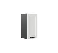 Vicco Elément haut de cuisine "R-Line", Blanc campagne/Anthracite 30 cm | Façade en MDF · 1 Tablette · Profondeur - 31 cm · Librement combinable · ✓ Rangement pratique