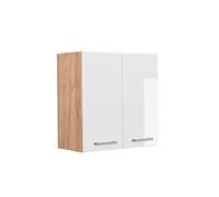 Vicco Elément Haut de Cuisine R-Line, Blanc Haute Brillance, 60cm, pour Une Combinaison Libre au Sein de systèmes de Cuisine modulaires