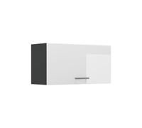 Vicco Elément Haut de Cuisine R-Line, Blanc Haute Brillance/Anthracite 80 cm