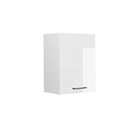 Vicco elément Haut de Cuisine R-Line, Blanc Haute Brillance/Blanc, 45 cm