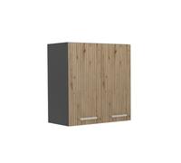 Vicco Elément Haut de Cuisine R-Line, Chêne Artisan, 60cm | 2 Portes · 1 Tablette · Profondeur - 31 cm · Librement combinable · ✓ Rangement pratique