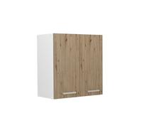 Vicco elément Haut de Cuisine R-Line, Chêne Artisan/Blanc, 60 cm