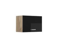Vicco Elément Haut de Cuisine R-Line, Noir Haute Brillance, 60cm | Porte s'ouvrant vers le haut · ✓ Au-dessus de la hotte aspirante · Profondeur - 31 cm · Librement combinable · 1 Porte