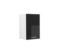 Vicco elément Haut de Cuisine R-Line, Noir Haute Brillance/Blanc, 40 cm