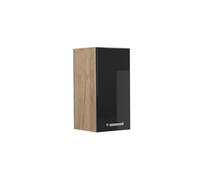 Vicco elément Haut de Cuisine R-Line, Noir Haute Brillance/Chêne de Force doré, 30 cm