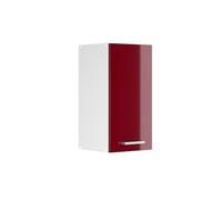 Vicco Elément Haut de Cuisine R-Line, Rouge Brillant, 30cm | 1 Porte · 1 Tablette · Profondeur - 31 cm · Librement combinable · ✓ Rangement pratique