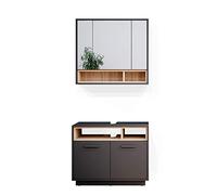 Vicco Ensemble de Meubles de Salle de Bain Beatrice, Anthracite/Sonoma, 2 Parties