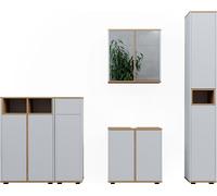 Vicco Ensemble de meubles de salle de bain Didi, 5 pièces, Blanc/Artisan
