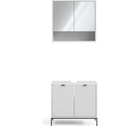 Vicco Ensemble de meubles de salle de bain Eliza, 2 pièces, Blanc