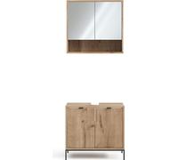 Vicco Ensemble de meubles de salle de bain Eliza, 2 pièces, Chêne Viking