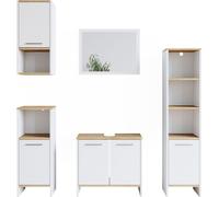 Ensemble mobilier de salle de bains Elvio blanc sonoma Vicco