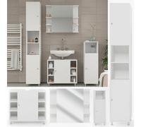 Vicco Ensemble de meubles de salle de bain Fynn, 4 parties, Blanc