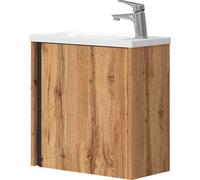 Vicco Ensemble de meubles de salle de bain Kleo, 2 parties, Chêne de force doré
