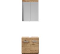 Vicco Ensemble de meubles de salle de bain Luna, 2 pièces, Chêne