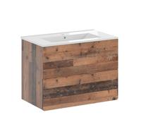 Vicco Ensemble de Meubles de Salle de Bains Izan, Oldstyle, 80 cm, composé d’Un Meuble sous-lavabo et d’Un lavabo