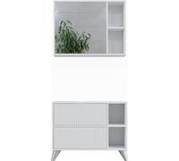 Vicco Ensemble de meubles de salle de bains Leano, 80 cm, set 1, Blanc