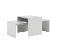 Vicco Ensemble de Tables Basses Donat, Blanc, 100x48cm