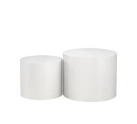 Vicco Ensemble de Tables Basses Giva, Blanc, 48x48cm
