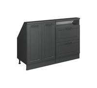 Vicco Ensembles de Meuble de Rangement sous Pente Rion, Anthracite Maison de Campagne/Anthracite, 120x81.6cm Lot de 2