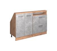 Vicco Ensembles de Meuble de Rangement sous Pente Rion, Béton, Lot de 2, adapté au Rangement Peu encombrant sous Les toits en Pente
