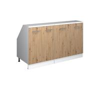 Vicco Ensembles de Meuble de Rangement sous Pente Rion, Chêne Artisan, 210cm Lot de 5 caissons 60 cm de Profondeur, adapté au Rangement Peu encombrant sous Les toits en Pente