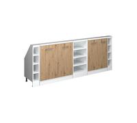 Vicco Ensembles de Meuble de Rangement sous Pente Rion, Chêne Artisan/Blanc