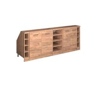 Vicco Ensembles de Meuble de Rangement sous Pente Rion, Chêne de Force doré/Chêne de Force doré, L210 x P60 cm Lot de 5, Gain de Place pour Les pièces mansardées