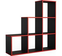 Vicco étagère , 105 x 107.5 cm, noir/rouge