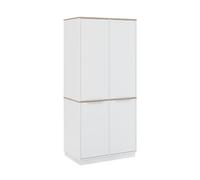 Vicco Étagère à dossiers Betti, Blanc/Sonoma, 82 x 179 cm avec 6 étagères