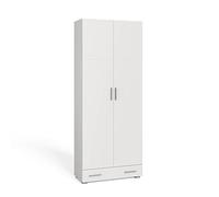Vicco Étagère à dossiers Ingo, Blanc, 80 x 204 cm avec tiroir